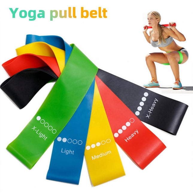 Yoga Resistance Rubber Bands Indoor Outdoor Fitness Equipment Pilates Training Workout Elastic Bands