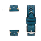 Dyed Ink Blue Steel Buckle