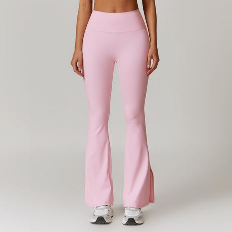 Leggings de yoga acampanados con levantamiento de cadera Peach Skinny