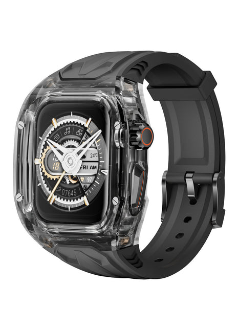 Richard Style Transparent Watch Case & Strap Compatible with Apple Watch