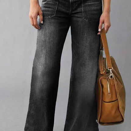 Retro High Waist Straight Loose Slimming Jeans