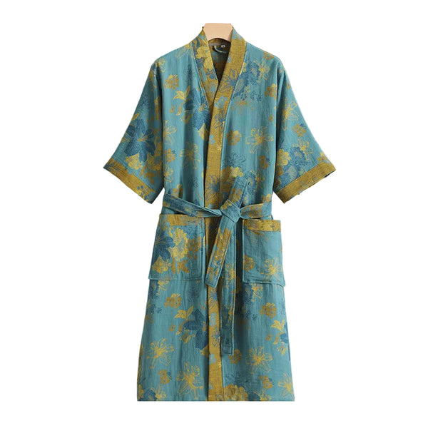 Pure Cotton Double Gauze Women's Bathrobe