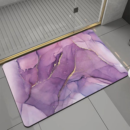 Bathroom Diatom Mud Non-Slip Absorbent Square Floor Mat