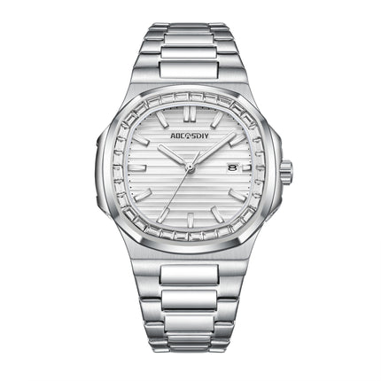 Diamond Steel Belt Luminous Quartz Waterproof Watch