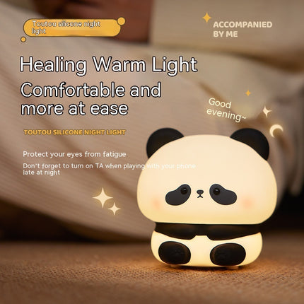 Cute Panda Silicone LED Night Light Touch