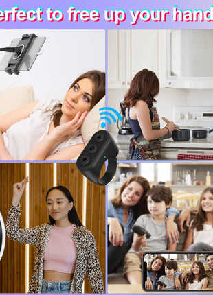 خاتم تحكم عن بعد يعمل بالبلوتوث (يوضع على طرف الإصبع)