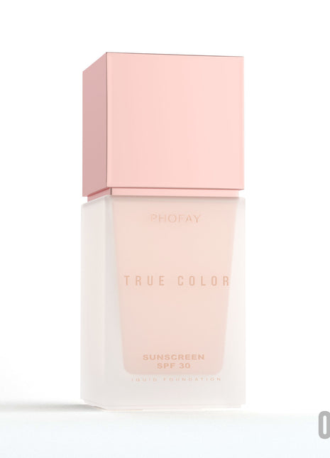 Base de maquillaje líquida mate PHOFAY SPF 30 | Cobertura duradera y protección solar