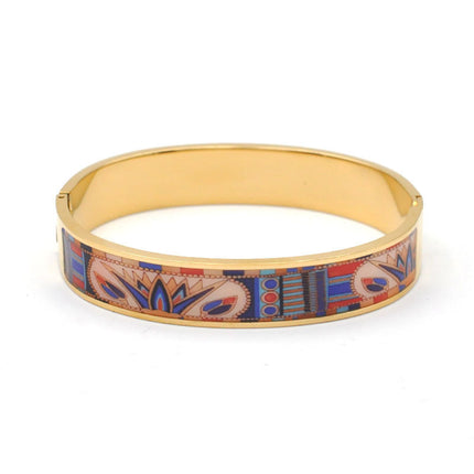 Stainless Steel and Enamel Bangles