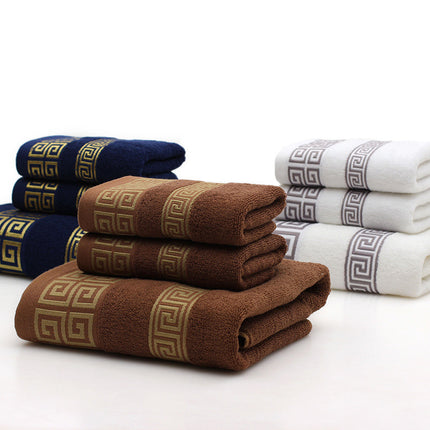 Cotton Towels Three-Piece Set – Soft & Absorbent