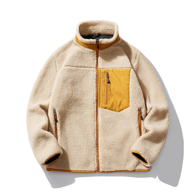 Imitated Lamb Velvet Casual Jacket