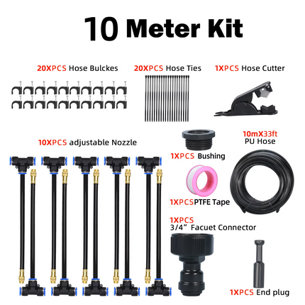 DIY Universal Adjustable Automatic Watering Device with Integrated Nozzle Kit
