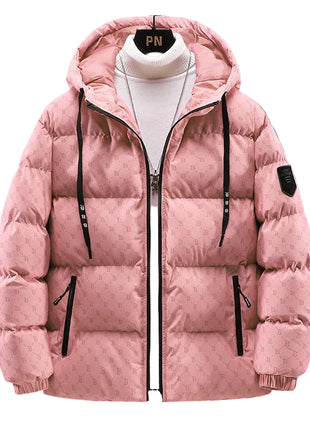Thick Unisex Hooded Winter Jacket with Side Pockets