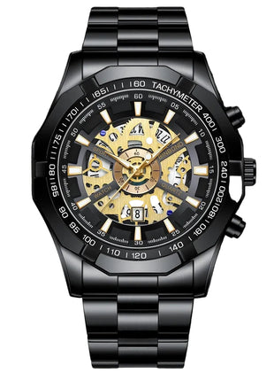 BINBAND Business Casual Men’s Watch with Steel Case and Luminous Hands