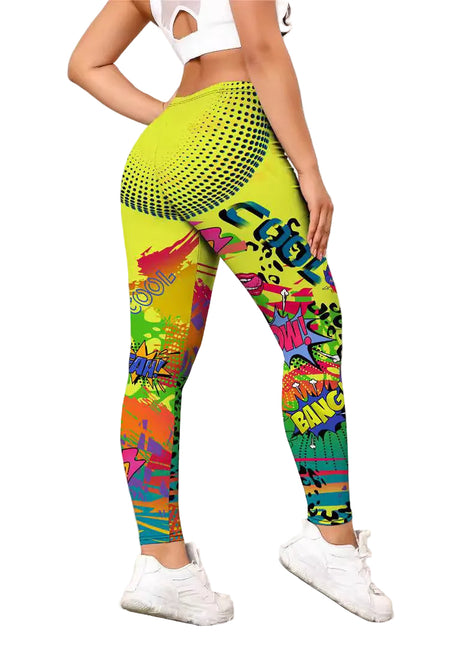 Women's Printed Cropped Activewear Leggings