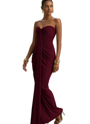 Women's Bandeau Slim Fit Pleated Sheath Dress
Strapless Pleated Bodycon Evening Dress
Elegant Wine Red Sheath Dress
Black Bandeau Cocktail Dress
Versatile Strapless Party Dress for Women