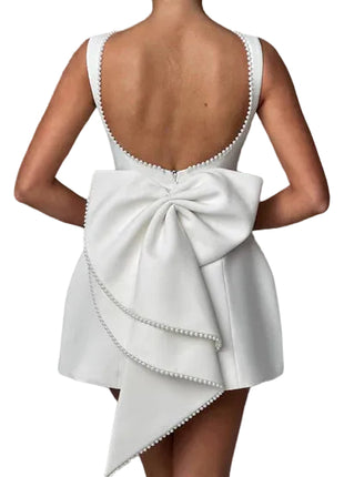 Women's Big Bow Pearl Backless Slim Dress
Elegant White Pearl Bow A-Line Dress
Pink Backless Dress with Oversized Pearl Bow
Black Pearl Bow Party Dress for Women
Versatile Sleeveless A-Line Dress with Pearl Bow