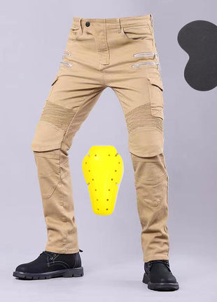Black Motorcycle Jeans with Knee ProtectionBlack Motorcycle Jeans with Knee Protection