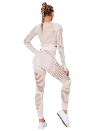 Breathable Women's Yoga Outfit with Four-Way Stretch