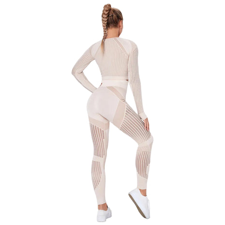 Breathable Women's Yoga Outfit with Four-Way Stretch