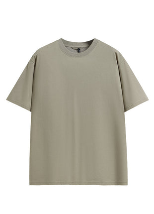 Breathable short sleeve streetwear T-shirt with cooling-touch fabric and modern minimalist design.