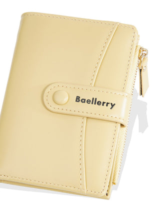 Buckle PU leather wallet with lightweight waterproof design for everyday use.