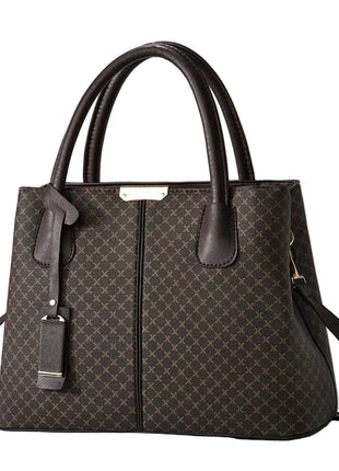 Business Commute Tote Portable Shoulder Handbag – Professional Style for Every Day brown cross