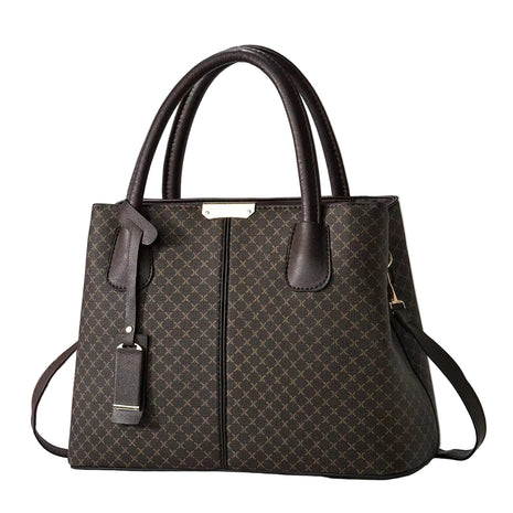Business Commute Tote Portable Shoulder Handbag – Professional Style for Every Day brown cross