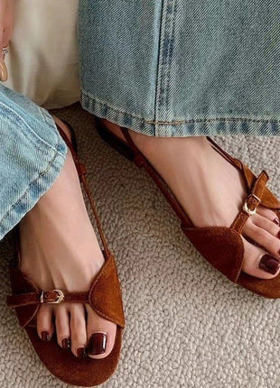 Sandalias casuales de punta redonda