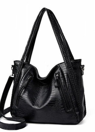 Casual Tote Big Shoulder Handbags – Spacious Vintage Elegance for Every Occasion black blndl