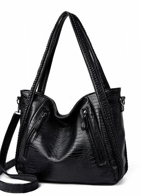 Casual Tote Big Shoulder Handbags – Spacious Vintage Elegance for Every Occasion black blndl