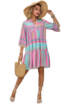 Casual vintage pullover dress for women with regular sleeves and effortless everyday style.