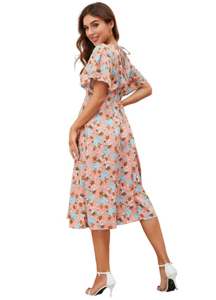 Pink Women's Bohemian Summer Dress