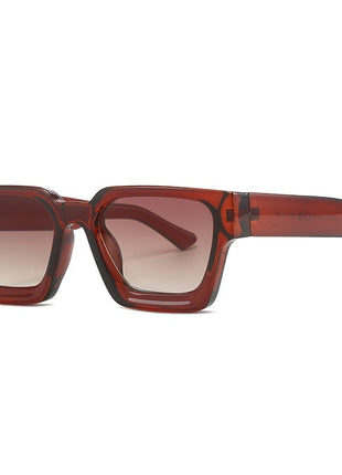 Vintage Square Frame Sunglasses with Full Frame PC Classic Retro UV400 HD Lens Eyewear BLNDL