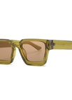 C14 - Montura verde oliva lentes color champán