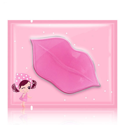 Pink gel patch on a pink background with a cartoon character.