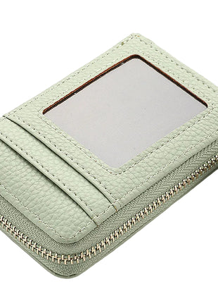 Colorful short card wallet designed for convenient daily organization.