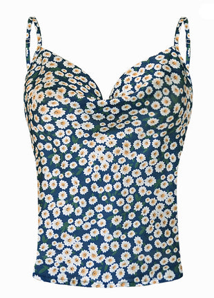Colorful women's sleeveless tank top with an eye-catching pattern and lightweight fabric.