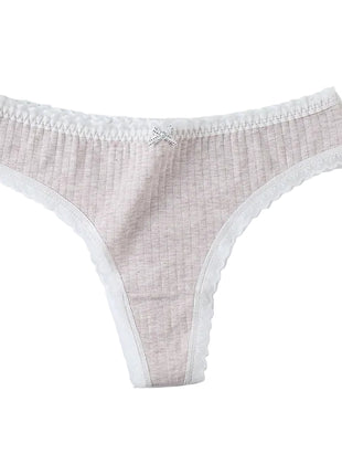 Women's Low Waist Cotton No-Show Thong BLNDL