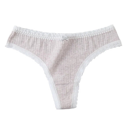 Women's Low Waist Cotton No-Show Thong BLNDL