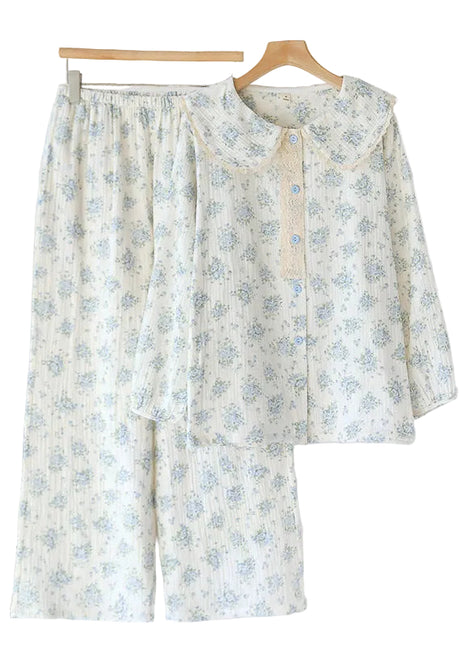 Versatile Women's Cotton Floral Pyjamas Set