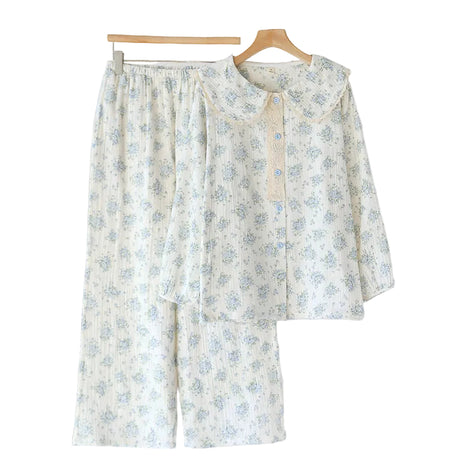Versatile Women's Cotton Floral Pyjamas Set