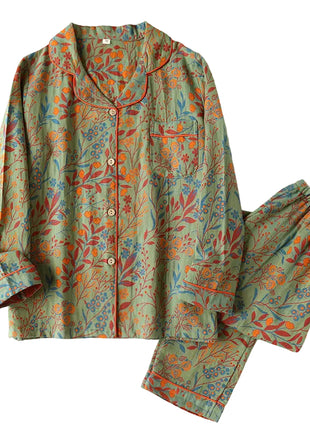 Breathable Cotton Yarn-Dyed Pyjamas for Women BLNDL