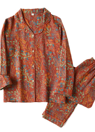 Versatile Women's Vintage Cotton Pyjamas Set BLNDL