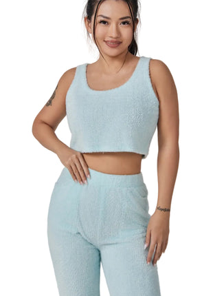 Women's Crop Top and Cardigan Lounge Wear