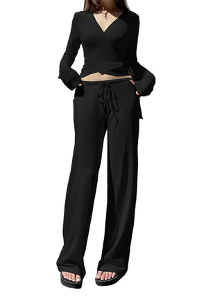 Versatile Women's Winter Two-Piece Outfit in black