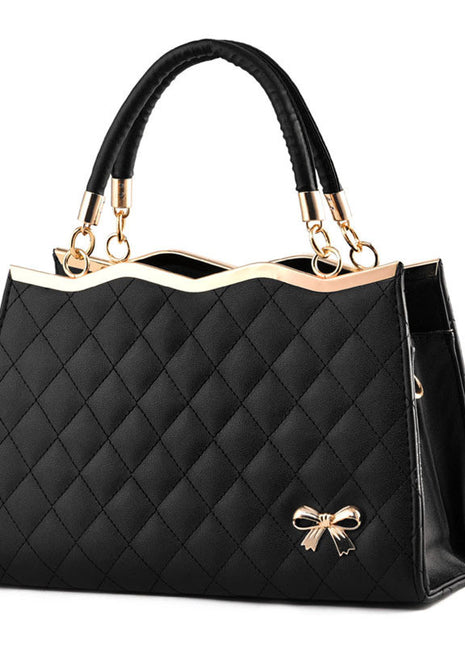 Crossbody Shoulder Handbag | Women's PU Leather Multi-Way Handbag black