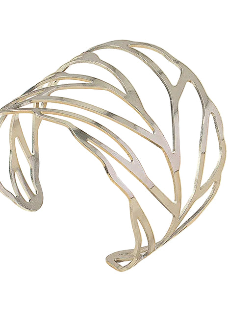 Pulsera Vintage de Hojas – Elegante Joyería de Aleación para Mujeres