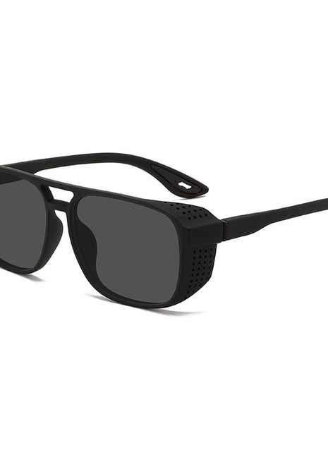 Double Beam Frame Side Cutout Design Polarized Sunglasses UV400 BLNDL