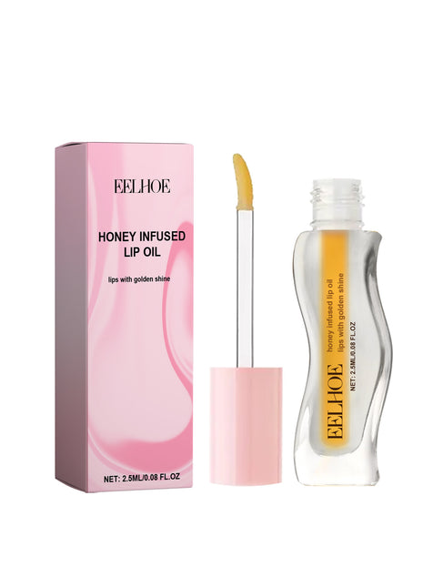 EELHOE Honey Infused Lip Oil | Hydrating Lip Gloss with Honey & Hyaluronic Acid