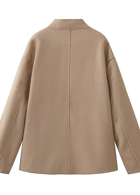 Elegant Wool-Style Jacket for Casual and Office Outfits